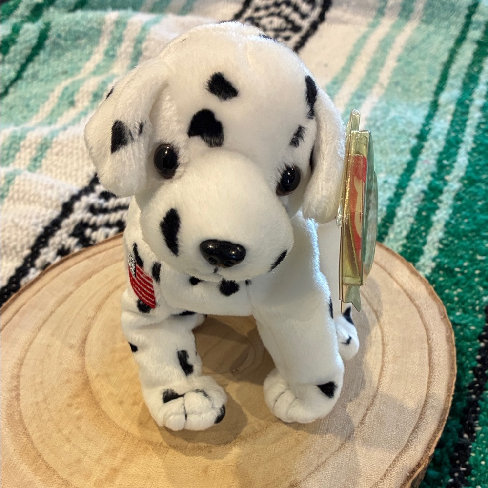 Ty Dalmatian Plush with Black Spots